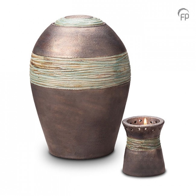 KU 304 Keramische urn metallic