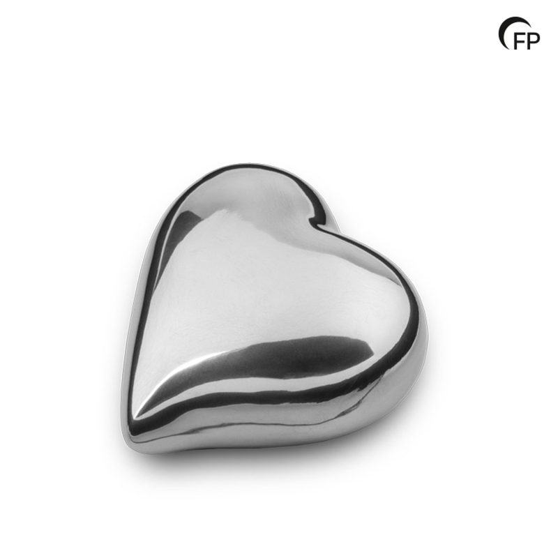 FPU 152 Keramische keepsake Hart Zilverkleur