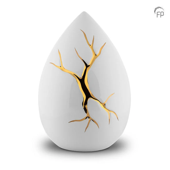 KU 199 Keramische urn Kintsugi