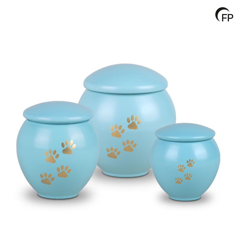 HU 907 L Metaal dierenurn groot - Tiffany Grace