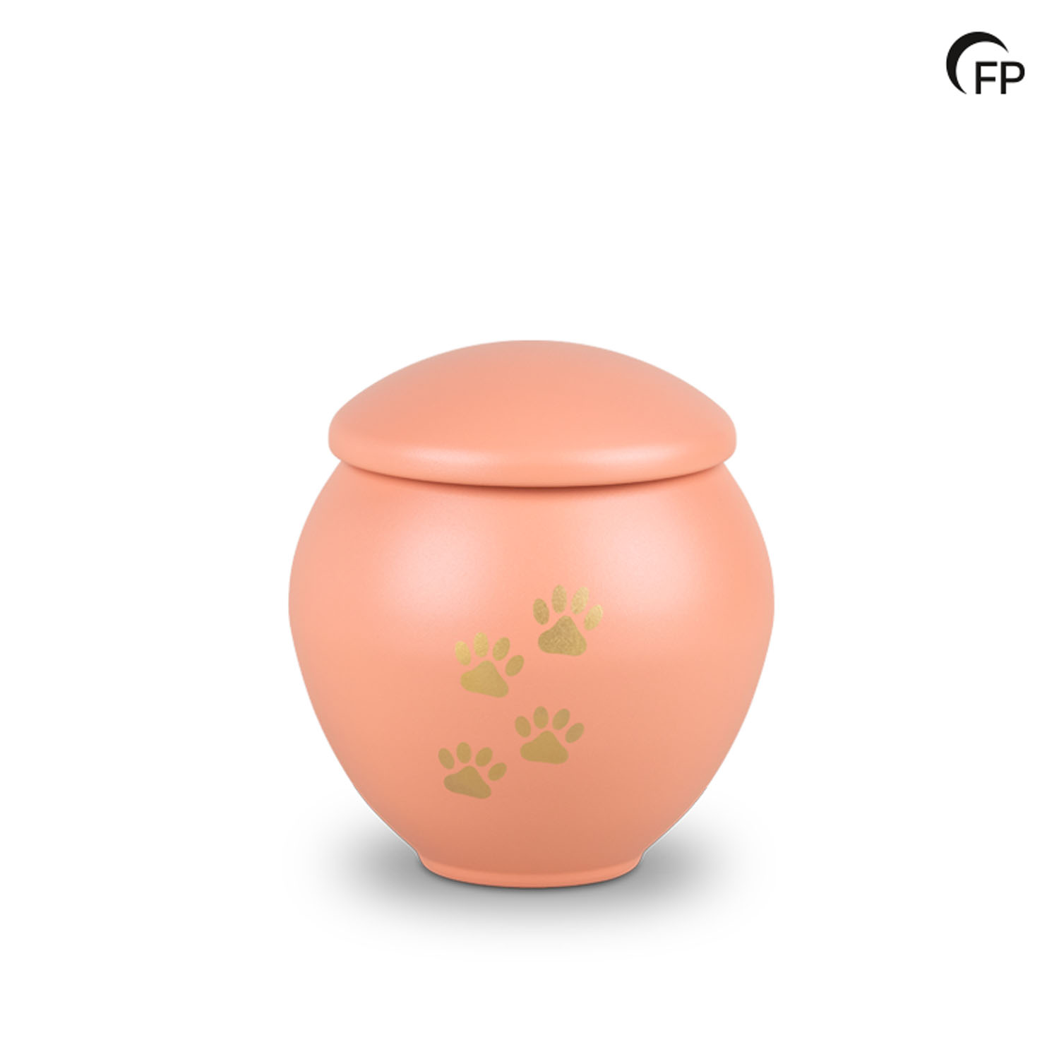 HU 908 L Metaal dierenurn groot - Peach Sunset